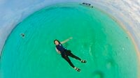 東洋の楽園「ハテの浜」 ウミガメに出会えるエメラルドグリーンの海！ “久米島の体験記” 【沖縄県】2023年