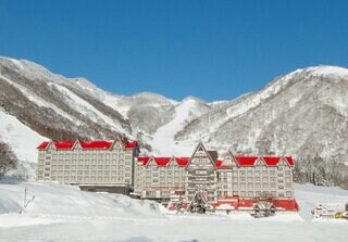 ほぼ全てのコースが、ベースに建つホテル前で合流するレイアウトとなっている