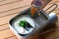 【メスティンは湯煎にぴったり！？】寒い時期におすすめ「おしゃれワンカップ熱燗」とおつまみの晩酌セットの画像009