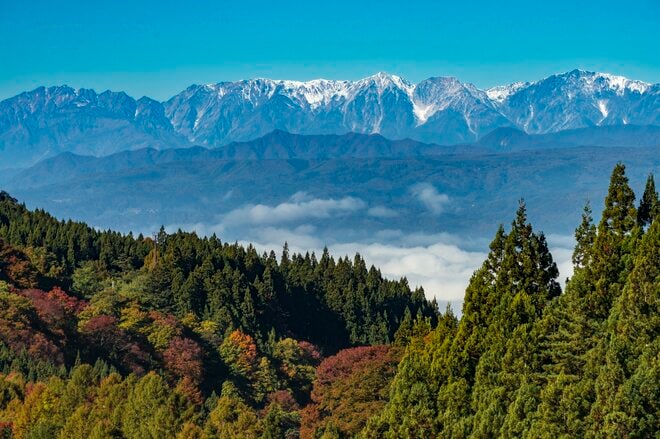 【松川渓谷】紅葉に彩られた赤い橋 “高井橋” から見る絶景！ 信州高山温泉郷・上信越国立公園 2022年の画像003
