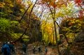 【妙義山】紅葉と奇岩のコントラストが見事な石門群をいく錦繍の絶景巡り！  スリリングすぎる “石門コース” 登山　群馬県｜2025年の画像009