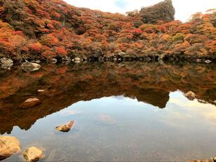 真紅に染まる「九州の屋根」大船山！  山頂の絶景「池映り紅葉」とは？【大分県・くじゅう連山】