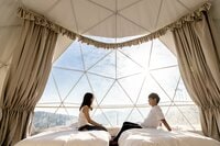 【長野県・竜王マウンテンリゾート】大人気の“絶景テラス”で「雲海＆星空観賞」！ 愛犬と一緒に泊まれる「極上グランピング」サイトも！