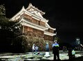 「藤井聡太竜王」タイトル防衛戦の舞台！「明智光秀の城」を彩った光のアート「京都府福知山市」の夫婦旅レポートの画像002