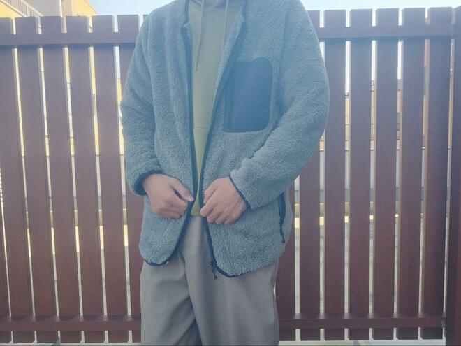 【高評価】ワークマン「ストレッチフリースノーカラージャケット」 フワフワで暖かい＆ライダー目線でわかった「意外なこと」着用レポ！　の画像003