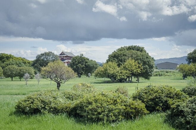 素っ気なさと歴史のコントラストが心地いい世界遺産！  1300年の古都「平城宮跡」自転車で走ってみた！  なんと中には線路も通っていて…【ゆる6輪の旅 vol.02 奈良「平城宮跡歴史公園」】の画像001