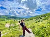 西川正彦　1990年　奥大山　額入り　中古品 チングルマの綿毛」が揺れる日本百名山・西吾妻山へ【日帰り登山