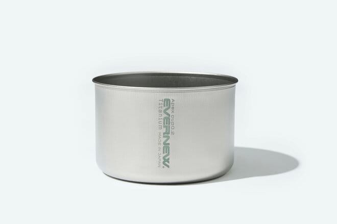 【エバニュー】創業101年目の渾身作！  0.2㎜厚の極薄チタン製カップ「Apex cup t0.2」の画像002