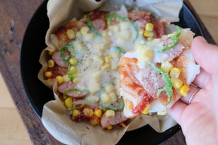 【冬のソロキャンプ向き】＜餅×チーズ＞でお手軽おつまみ「コロコロ餅チーズ」「カリっともちピザ」