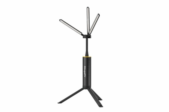 1台で何役も「キャンプの灯り」こなします！  BougeRV「T1 内蔵スタンド式LEDランタン」 高さ約170cmの広照射・ハンディ＆給電＆色温度3種の多機能！の画像001
