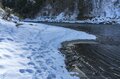 厳しい寒さ！ 雪降りしきる“真冬の犀川”で「本流トラウトフィッシング」・静寂の雪景色と釣り人の世界【2022年・冬】の画像007