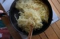 ＜調味料いらずの簡単ボリュームキャンプ飯！＞クック ドゥをスマートに活用した熱々時短レシピ「麻婆茄子かた焼そば」の画像005