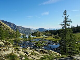 雪を頂くモンテ・ローザ山脈の絶景を望み「白い湖」と「暗い湖」をめぐる！ 「アヴィック山自然公園」の登山道（後編）【ブーツの国の街角で vol.29】