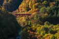 【上信越高原国立公園】「見頃になりました！」紅葉に彩られた赤い橋“高井橋”と松川渓谷“雷滝”  長野県高山村・2023年の画像002