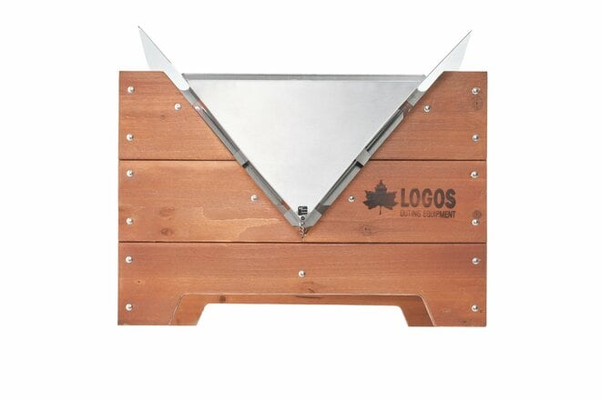 【燃えてしまわないの？ でも…なぜ？】木材使用の焚き火台「天然木の土台」はデザイン＆環境配慮の “次世代感” アリ！ 「LOGOS ウッディファイヤーベース」の画像001