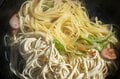 【アウトドア豆知識】写真でも伝わるモチモチ感！「水戻しパスタ」で作るべきアウトドア向き「超速レシピ3選」の画像001