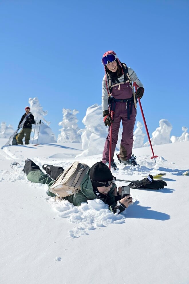 「上村愛子と里谷多英」青森・八甲田山バックカントリースキー旅行記(2)「“気持ちいいーーー！” 開口一番多英さんは叫んだ」の画像004