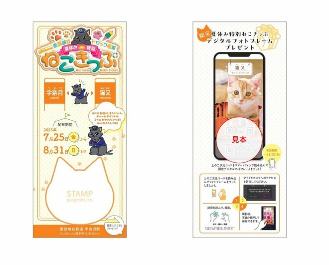 期間限定！ 黒部峡谷鉄道「トロッコ電車」 夏秋の特別イベント！ オリジナルキャラ “またにゃん” のヘッドマーク列車「特別記念きっぷ」登場【富山県黒部市】の画像009