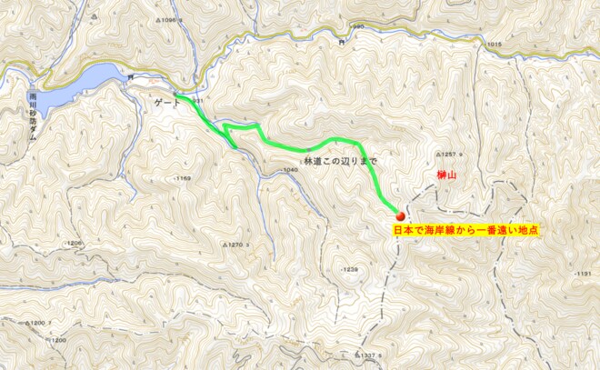 「地図にない場所」 “日本で海岸線から一番遠い地点”へ！【長野県佐久市 2023年】の画像016
