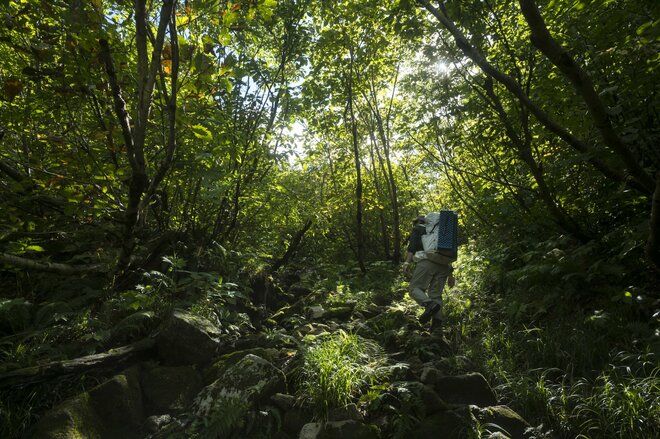 【秋山登山】長雨の合間に…… 絶景だらけの2日間！ 「山頂直下の避難小屋は、天空の撮影スタジオ」 朝日連峰・以東岳　山形県｜2026年の画像011
