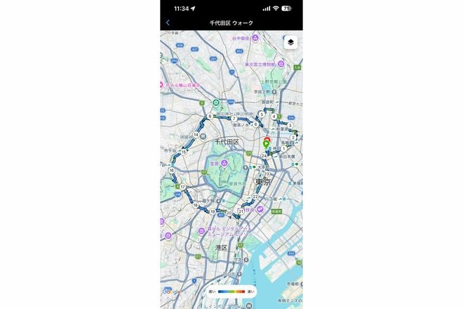 約8時間・25kmの「千代田区一周」ガーミン「Fenix 8」装着で踏破！  ログから浮かぶ「江戸城」のスケール【スマートウォッチで都内ウォーキング vol.2】の画像031