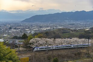 鉄道マニアじゃなくても楽しめる！ 「電車と桜の組み合わせに夢中」車窓から見える絶景スポットはお花見の名所だった！  2022年【山梨県・勝沼ぶどう郷駅】