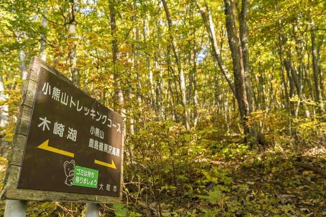 【紅葉登山】「山頂までわずか15分！」 雲海の名所“小熊山”で森歩き＆新雪眩しい北アルプスの山稜を望む“黒沢高原”へ  長野県大町市・2023年の画像003