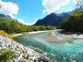 「秋の上高地」で「紅葉景色」満喫する登山＆散策！  新中の湯登山口から「焼岳」を越えて、青く輝く梓川が美しい「河童橋」への画像003