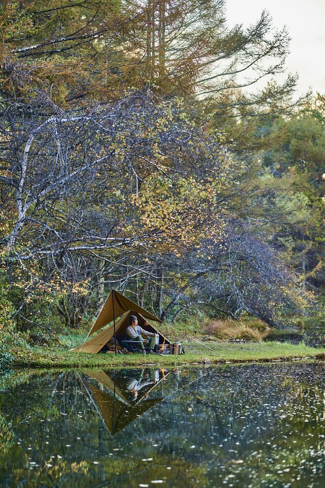 「年に数日だけの絶景！」湖面に映り込む紅葉が美しい「山奥の穴場キャンプ場」に行ってみました【絶景キャンプ場ガイド-言葉を失うほどの風景に会いに行こう- vol.25】の画像005