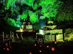 10月28日開催「長岡・秋の夜祭」竹灯籠「25,000個」の幻想的イルミネーション！「越後みしま竹あかり街道」現地レポ