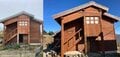 Before & After にご注目！  山小屋シーズン中の最後の仕事「外壁塗装」やってきました【わたし、山小屋はじめます vol.17】の画像001