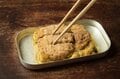 【なんと、これが60秒でかつ丼になります…】驚くべき揚げ物のフリーズドライ「かつ丼」を実食リポートしてみましたの画像007
