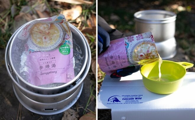 体を芯から温める薬膳スープ「サムゲタン」が冬のアウトドアに最適だった！【缶詰博士の缶たん”CAN”P料理 vol.80】の画像001