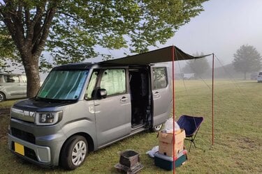キャンプと車中泊のおいしいとこ取り！】ちょっとラクしたいキャンパー