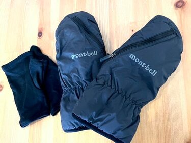 ウィンタースポーツ mont-bell パウダー ジップミトン M