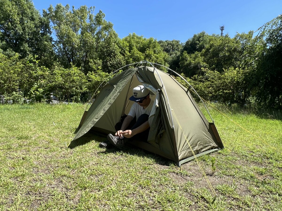 シングルウォールテントなのにダブルウォールの居住性！？ “日本製