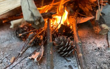 2ページ目 実はカラフル ブルーシートがタープに 焚火には 天然焚き付け アウトドアグッズ代用品 でキャンプをお得に楽しむ 4つの節約術 キャンプ ニュース Bravo Mountain