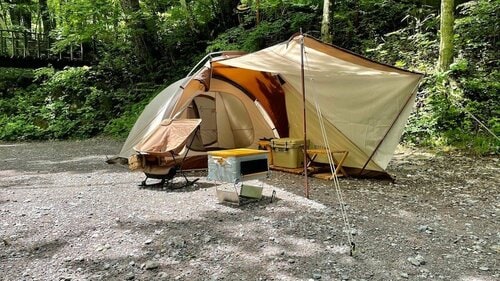 テントを張る場所