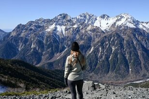 【北アルプス】大パノラマ！ 初冬の槍ヶ岳・穂高連峰を望む蝶ヶ岳へ日帰り登山《長野県》2022年