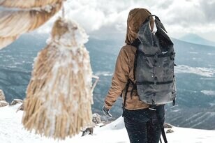 【雪山登山】百名山「霧ヶ峰」 最高峰・車山の頂上に鎮座する神社へ 安全祈願登山！ 長野県 2024年