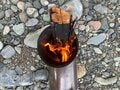 超簡単！  1秒DIY「ロケットストーブ」で焚き火してみた！  高火力＆煙も少なく扱いやすい「煙突の部品」実践レポの画像002