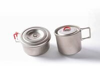 湯沸かし調理の強い味方が現れた！ 軽さと使いやすさを追求した調理ギア「Ti Mug pot 500」「Ti 570FD Cup」＜エバニュー＞