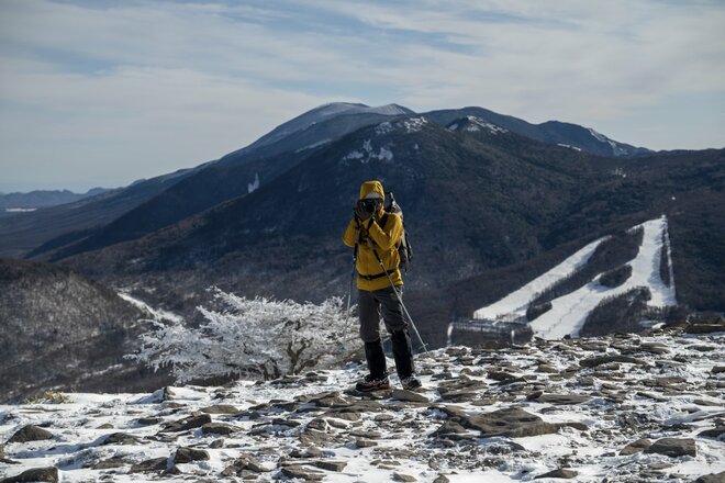 【雪山登山】青空の下で超パノラマ絶景！  冬の魅力を満喫 「湯ノ丸山」 長野県・2025年の画像009