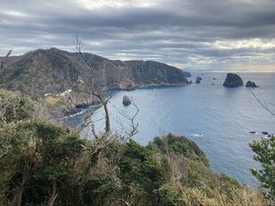 まるでリアル「グーグルアース」！？  冬でも温暖「南伊豆歩道」中木から入間セクション＆千畳敷ハイキング！  地質学的「ジオ絶景」