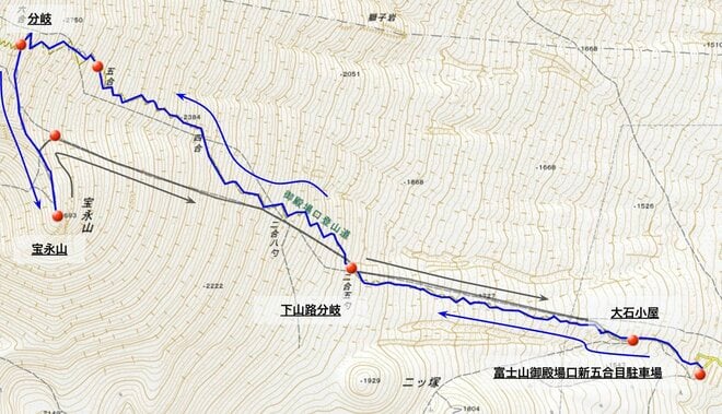 中腹でも「富士山」を存分に楽しめる登山プランはいかが？  マイカーOKの御殿場口から「宝永山」 圧巻の火口巡り＆下山は名物「大砂走り」！の画像001