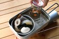 【メスティンは湯煎にぴったり！？】寒い時期におすすめ「おしゃれワンカップ熱燗」とおつまみの晩酌セットの画像007