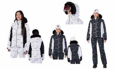【ROSSIGNOL】ロシニョール　S　スキーウェア　ジャケット　黒　ファー ROSSIGNOL】ロシニョール S スキーウェア ジャケット 黒 ファー