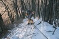冬季も人気「鉢伏山荘」快適な山小屋泊で冬山登山！  厳冬期＆残雪期の「鉢伏山」 軽アイゼン・チェーンスパイクOK「現地レポ」の画像004