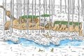「海賊船、森に浮かぶ」 荒野を癒しの場に変えるツリーテラス作り【ユーコンカワイのシン・サウナ村建設記 vol.6】の画像002