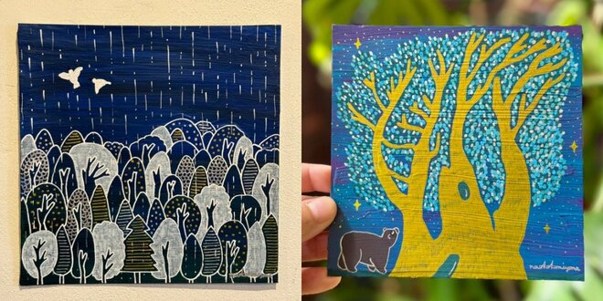 【山は心を動かすスイッチ】イラストレーター・神山奈緒子 作品展「うまず たゆまず」開催の画像006